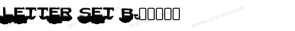 Letter Set B字体转换